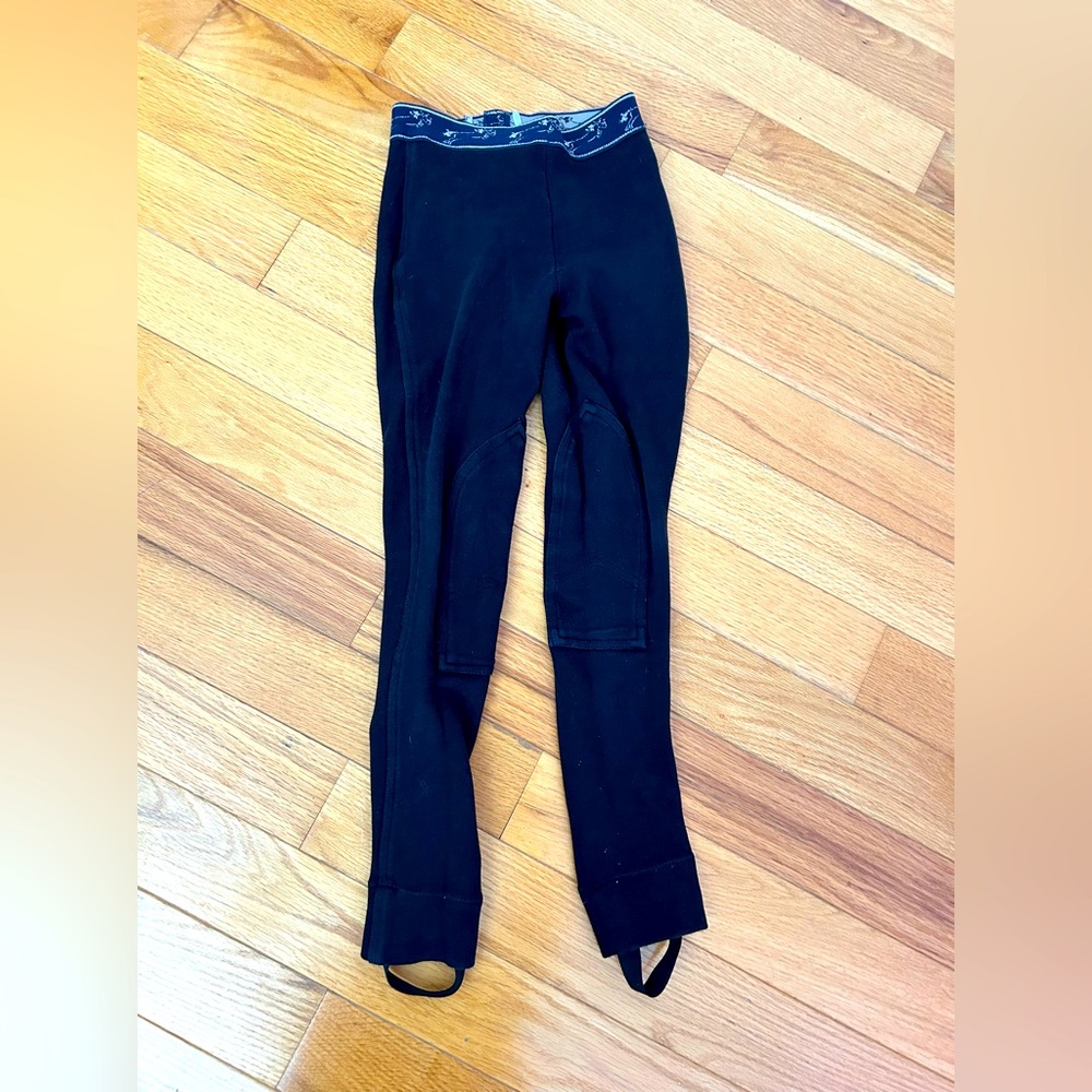 Girls horseback riding pants in black size 12
